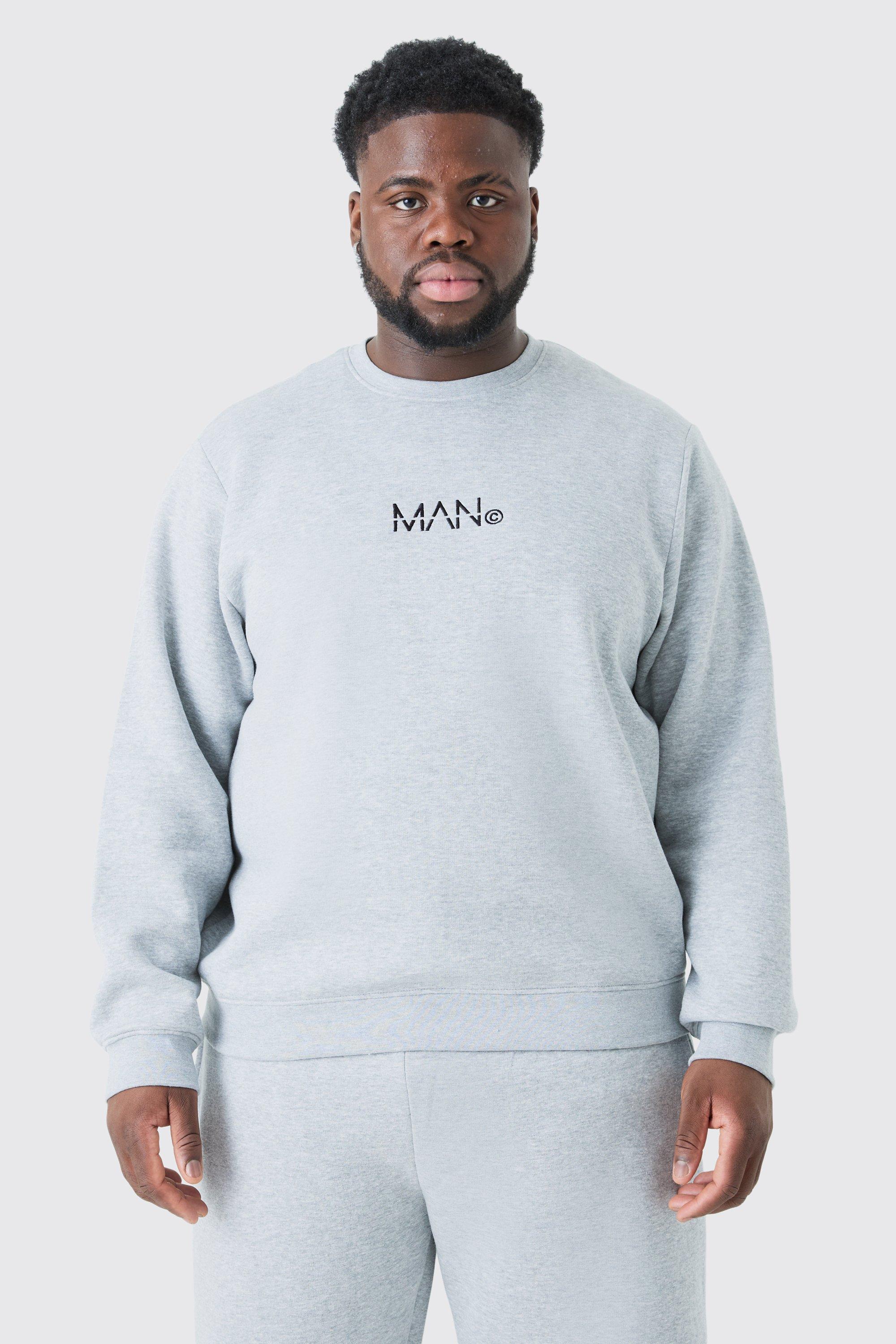 Boohooman best sale grey sweatshirt